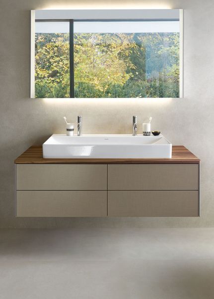 Duravit DuraSquare Waschtisch 100x47cm, ohne Überlauf, ohne Wondergliss, mit nicht verschließbarem Ablaufventil, weiß 2353100072