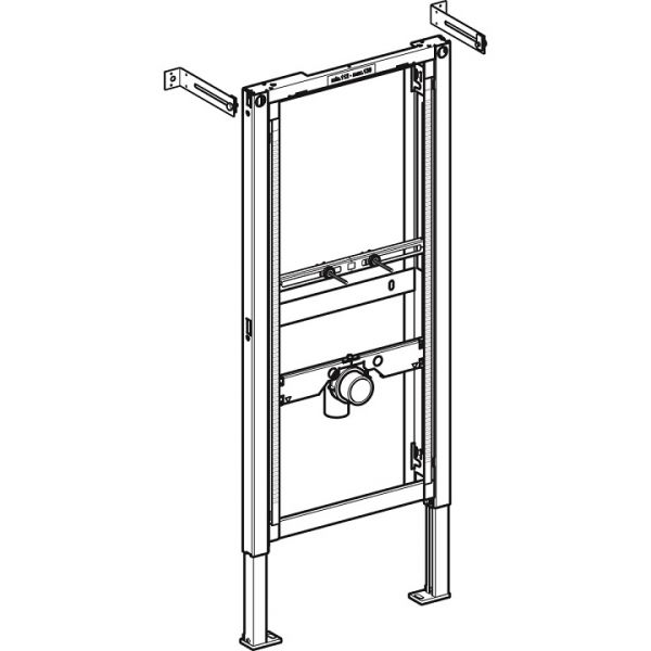 Geberit Duofix Element für Urinal, 112–130cm, Universal, für 0-Liter-Urinale