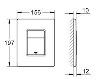 Vorschau: Grohe Even Abdeckplatte, schwarz matt 389662430