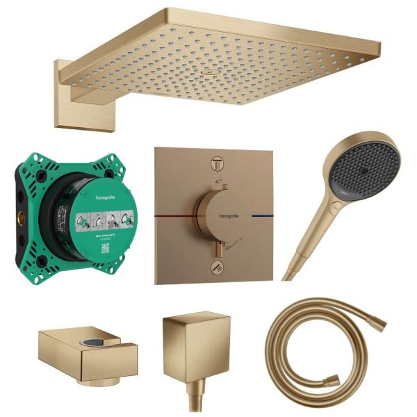 hansgrohe ShowerSelect Comfort E Duschsystem Unterputz, brushed bronze
