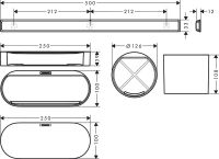 Vorschau: Hansgrohe WallStoris Badezimmerset, schwarz matt 27968670