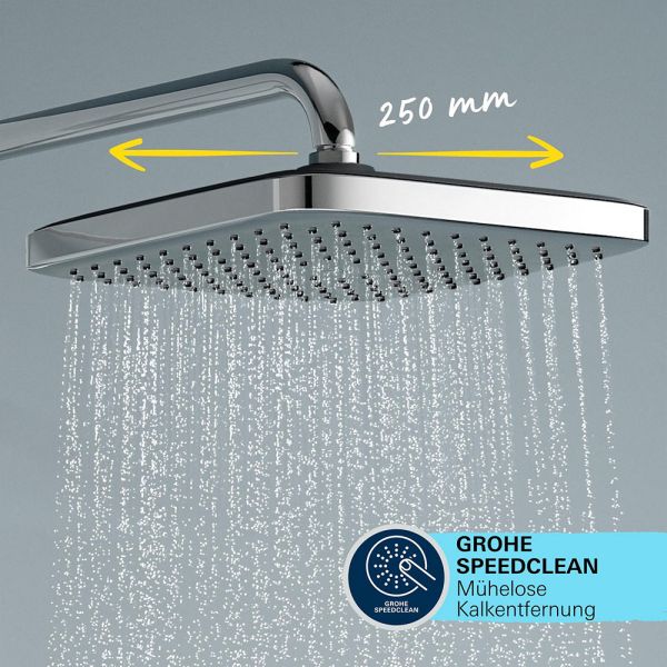 Grohe QuickFix Vitalio Comfort 250 Duschsystem, Konsole oben variabel, chrom