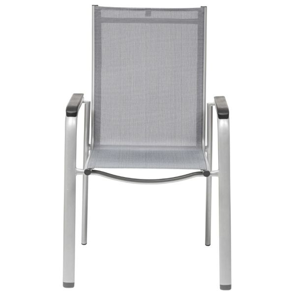 KETTLER CIRRUS Silver-Line Stapelsessel silber/anthrazit-grau 0100361-0001