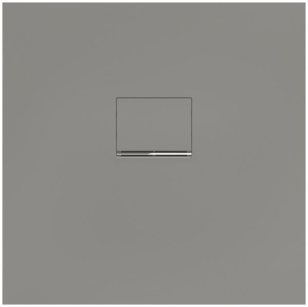 Villeroy&Boch Squaro Infinity Quaryl®-Duschwanne, flächenbündiger Einbau, 80x80cm, grey, UDQ8080SQI1IV