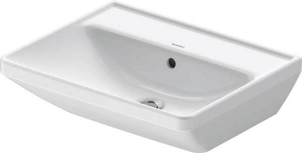 Duravit D-Neo Waschtisch rechteckig 55x44cm, mit Überlauf und WonderGliss, weiß 23665500601