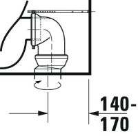 Vorschau: Duravit White Tulip Stand-WC für Kombination, Tiefspüler, spülrandlos, WonderGliss, weiß