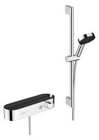 Hansgrohe Pulsify Select S Brausesystem 105 3jet Relaxation mit Brausethermostat, 65cm, chrom 24260000