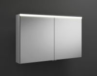 Vorschau: Burgbad Iveo Spiegelschrank mit horizontaler LED-Beleuchtung, 2 Spiegeltüren, 110,8x68cm SPHU110PN326