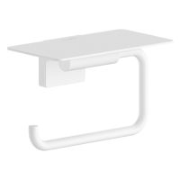 hansgrohe AddStoris S Papierrollenhalter mit Ablage, weiß matt 41789700