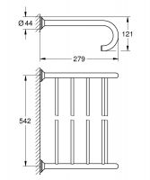 Vorschau: Grohe Essentials Authentic Multi-Badetuchhalter 58,6cm, chrom