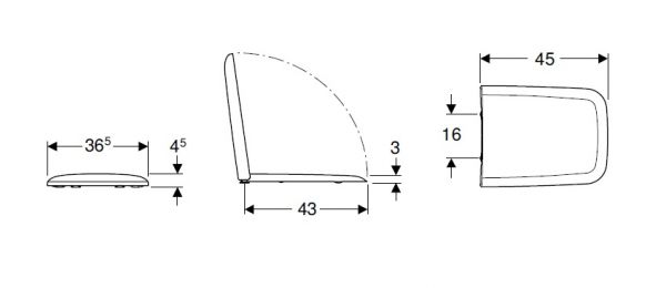 Geberit icon Square WC-Sitz mit Absenkautomatik, weiß_2