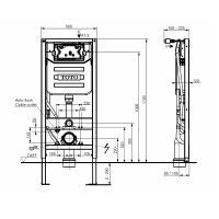 Vorschau: TOTO Vorwandelement für WASHLET® mit automatischer Spülung