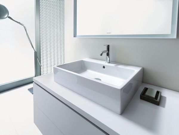 Duravit Vero Air Aufsatzbecken 60x47cm rechteckig, mit Überlauf, mit 1 Hahnloch, weiß 2352600000