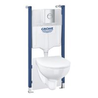 Grohe Solido 5-in-1 Set Slim für WC, 1,13 m Bauhöhe mit Abdeckplatte Sail, weiß 39900000