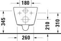 Vorschau: Duravit D-Neo Wand-WC 48x37cm, HygieneGlaze, rimless, Durafix, weiß