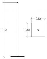 Vorschau: lineabeta RANPIN Ständer zum kombinieren Höhe 910mm, chrom