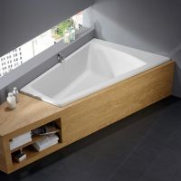 Vorschau: Repabad Genf Duo Eck Badewanne 170x110/65cm, Ecke rechts, weiß