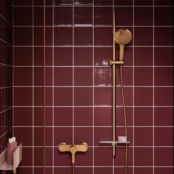 Grohe Vitalio Joy+ 120 Brausestangen-Set, 3 Strahlarten, warm sunset gebürstet 134866DL00
