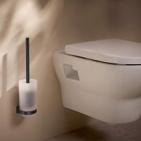 hansgrohe AddStoris S Toilettenbürstenhalter Wandmontage, schwarz matt