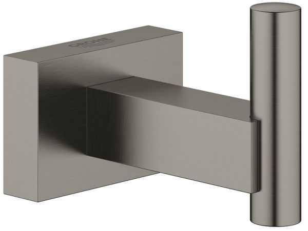Grohe Essentials Cube Bademantelhaken hard graphite gebürstet 40511AL1