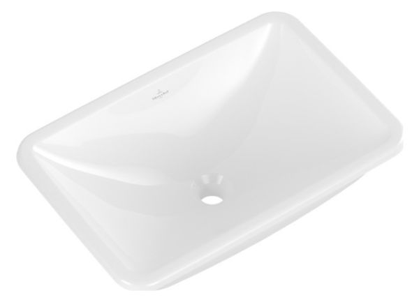 Villeroy&Boch Loop&Friends Unterbauwaschbecken eckig, 54x34cm, weiß 4A570001