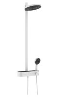 Vorschau: Hansgrohe Pulsify S Showerpipe 260 EcoSmart 2jet mit ShowerTablet Select 400, mattweiß 24241700