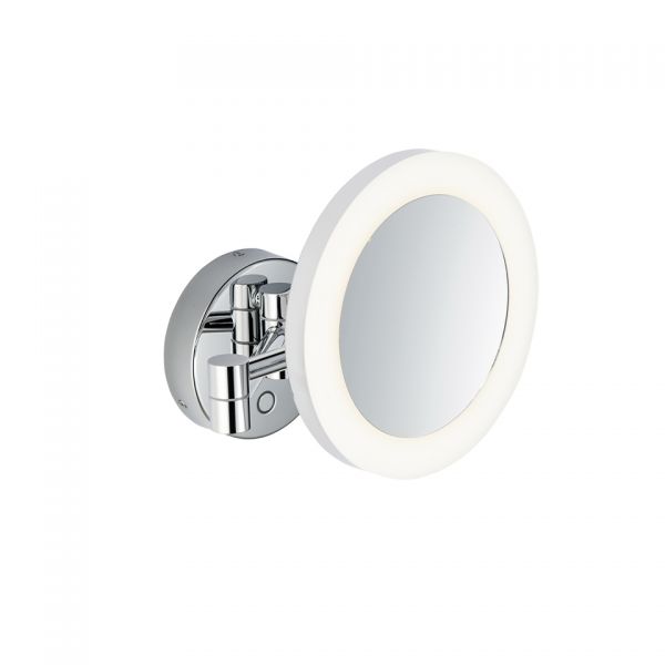 Avenarius LED-Kosmetikspiegel 5-fach, mit Direktanschluß, Wandmodell, chrom