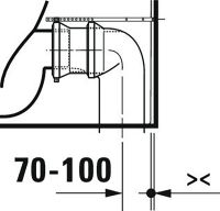 Vorschau: Duravit Qatego Stand-WC Kombination für aufg. Spülkasten, 6 l, spülrandlos, HygieneGlaze, weiß