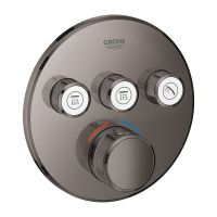 Vorschau: Grohe Grohtherm SmartControl Thermostat mit 3 Absperrventilen, Fertigmontageset rund