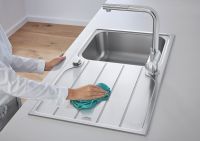 Vorschau: Grohe K500 45-S Edelstahlspüle mit Abtropffläche, edelstahl
