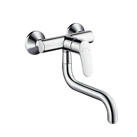 Hansgrohe Focus M41 Einhebel-Küchenmischer für Wandmontage, chrom