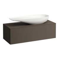 Laufen IL BAGNO ALESSI ONE Schubladenelement 1200, Ausschnitt rechts, zu Waschtisch H818974, dunkelbraun, H4303230974291