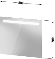 Vorschau: Duravit No.1 LED-Spiegel 80x70cm