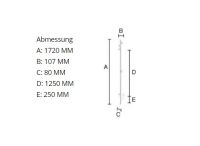 Vorschau: Smedbo Dry Handtuchwärmer Baum 172cm, weiß