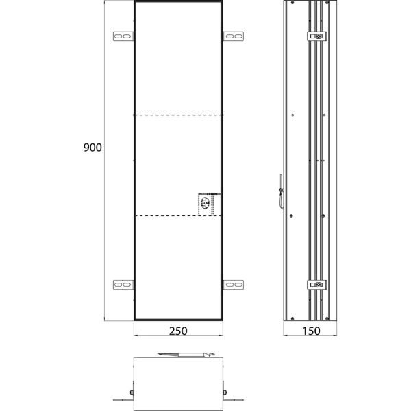 emco asis plus Schrank-Modul 90cm, befliesbar