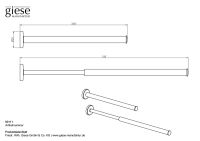 Vorschau: Giese Handtuchhalter 33cm, ausziehbar bis 51cm, chrom