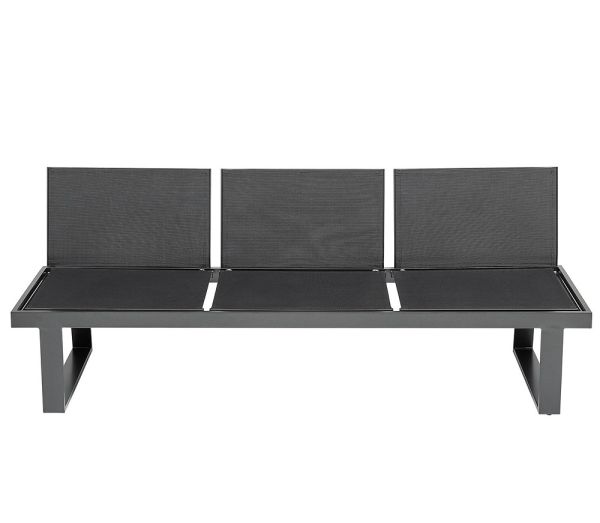 KETTLER RASMUS MODULAR 3-Sitzer/Liege, Aluminium-Outdoorgewebe, anthrazit/charcoal