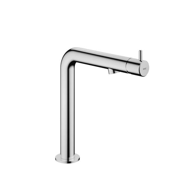 KWC ONO E Waschtischarmatur mit Push-open Ablaufgarnitur, chrom 125628