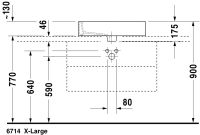 Vorschau: Duravit Vero Aufsatzbecken 59,5x46,5cm weiss 04526000001