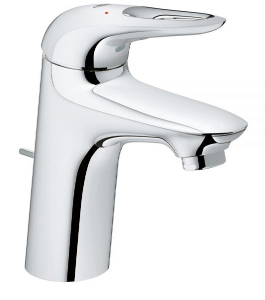 Grohe Eurostyle Einhand-Waschtischbatterie mit Ablaufgarnitur, Zero, S-Size, chrom