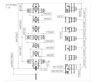 Vorschau: Dornbracht Wandeinbaukasten für 6-fachen Handtuchwärmer mit Bedienelement