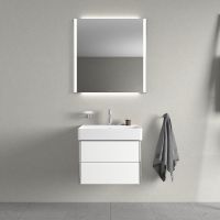 Vorschau: Duravit DuraSquare Waschtisch rechteckig 60x47cm, mit Hahnloch, ohne Überlauf, mit WonderGliss, weiß