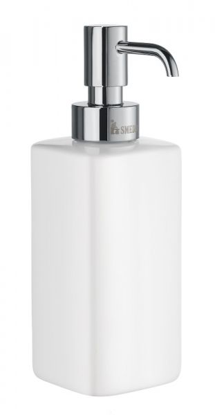 Smedbo Ice Seifenspender 350ml, weiß/chrom