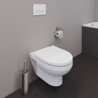 Vorschau: Duravit Duravit No.1 Wand-WC 54x36,5cm oval, HygieneGlaze, rimless, weiß 2562092000