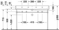 Vorschau: Duravit Vero Air Waschtisch rechteckig 120x47cm, mit Überlauf, ohne Hahnloch, weiß 2350120028