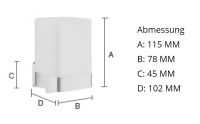 Vorschau: Smedbo Ice Soft Cube Seifenspender 200ml, weiß/chrom