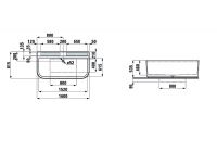 Vorschau: Laufen Sonar Badewanne aus Sentec (Mineralwerkstoff) Oberfläche Satin mit Wandanschluss, weiß_2