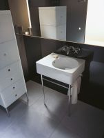 Duravit Scola Waschtisch rechteckig 61,5x46cm, mit Überlauf, ohne Hahnloch, Becken rechts, weiß 0685600000