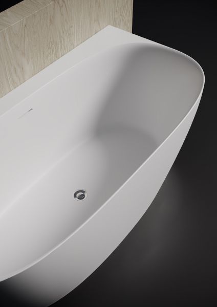 RIHO Back2wall Vorwand-Badewanne inkl. Ablauf und Füße, 170x80cm, weiß glänzend BD25005_2