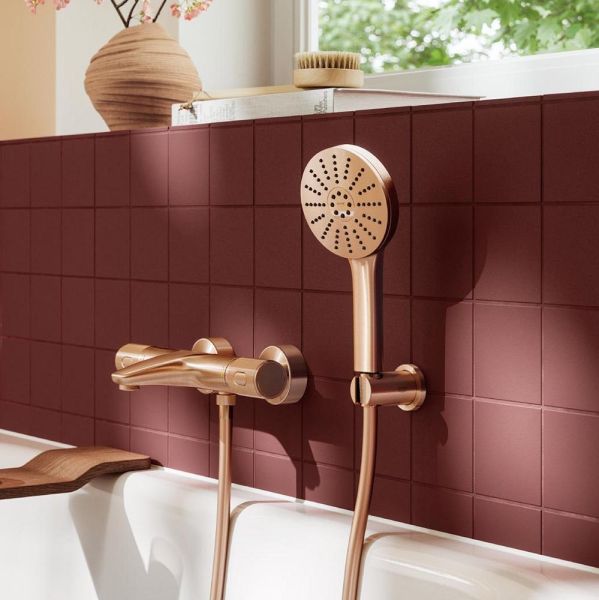 Grohe Vitalio Joy+ 120 Wandhalterset 3 Strahlarten, warm sunset gebürstet 134865DL00